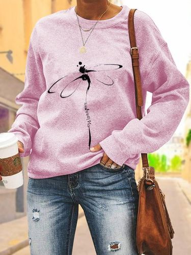 Crew Neck Casual Sweatshirt - Just Fashion Now UK - Modalova