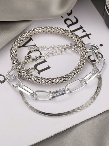 Creative retro 3-piece metal bracelet set - Just Fashion Now - Modalova