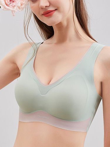 Traceless Latex Push Up Sports Bra Fit Comfortable Bra - Just Fashion Now - Modalova