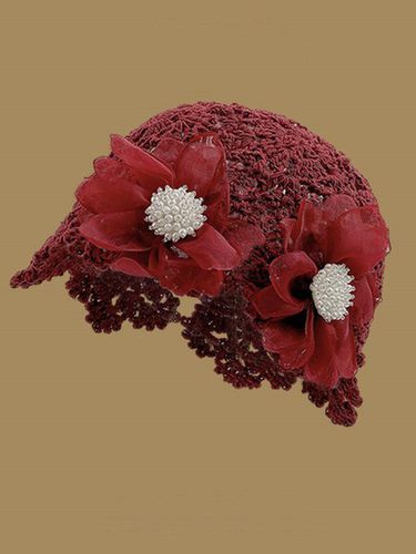 Elegant Imitation Pearls Applique Knitted Hat - Just Fashion Now - Modalova