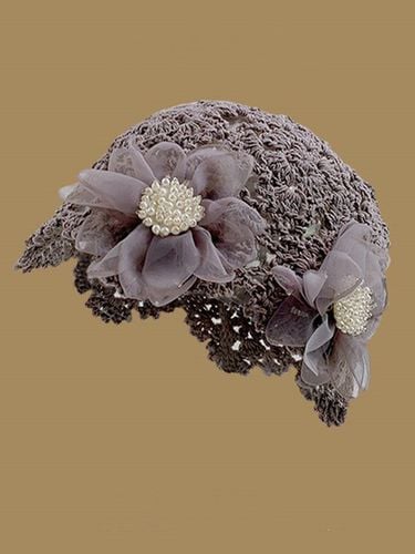 Elegant Imitation Pearls Applique Knitted Hat - Just Fashion Now - Modalova