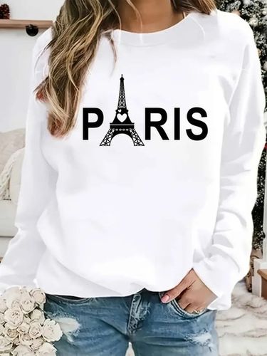 Crew Neck Casual Sweatshirt - Just Fashion Now UK - Modalova