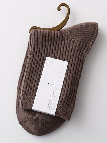 Pair Women Casual Plain Striped Mid-calf Socks - Just Fashion Now UK - Modalova