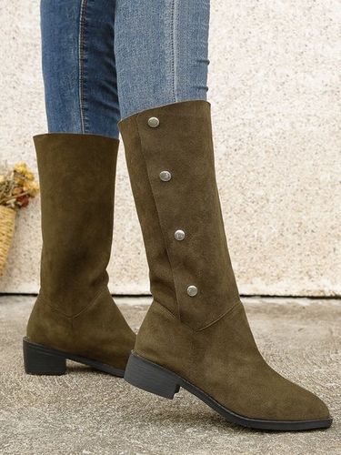 Vintage Multi-wear Button-fastening Riding Boots - Just Fashion Now UK - Modalova