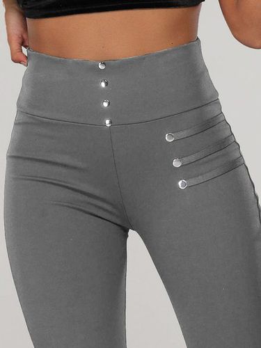 Regular Fit Plain Casual Pants - Just Fashion Now - Modalova