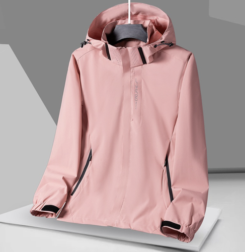 Plain Waterproof Windproof Long Sleeve Casual Hoodie Trench Coat - Modetalente - Modalova
