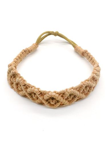 Handwoven Cotton Rope Headband Bohemian Casual Hair Accessories - Just Fashion Now UK - Modalova