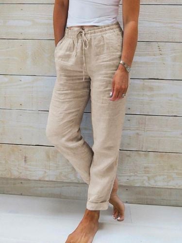 Loose Drawstring Casual Casual Pants - Modetalente - Modalova