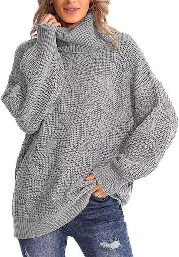 Casual Turtleneck Regular Fit Wool/Knitting Sweater - Just Fashion Now - Modalova