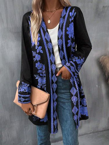 Jersey Cross Neck Casual Loose Kimono - Just Fashion Now - Modalova