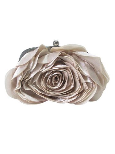 Elegant Flower Satin Clutch Bag - Just Fashion Now - Modalova