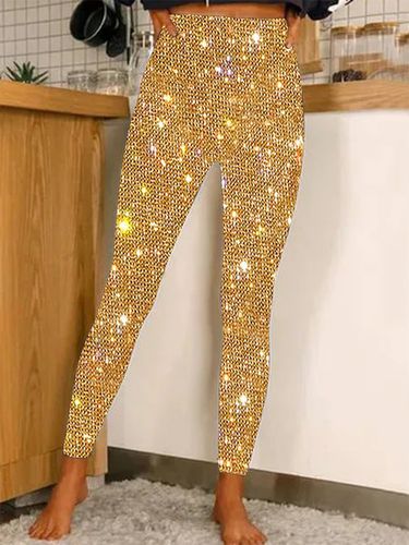 Casual Glitter Leggings - Just Fashion Now - Modalova