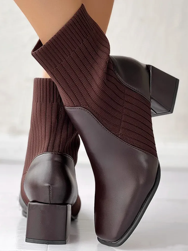 Pu Autumn Casual Chelsea Boots - Just Fashion Now - Modalova