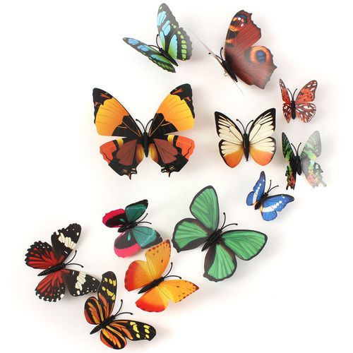 Pcs 3D Butterfly Brooch Wall Sticker Home Room Curtain Wedding Decoration - Newchic - Modalova