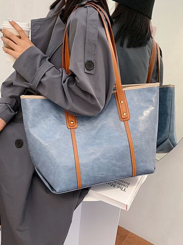 Women Retro Large Capacity Handbag Shoulder Bag Tote - Newchic - Modalova