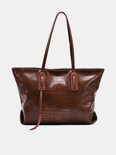 Women Alligator Large Capacity Handbag Shoulder Bag Tote - Newchic - Modalova