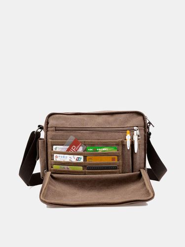Men Canvas Multifunction Messenger Bag Shoulder Bag Handbag - Newchic - Modalova