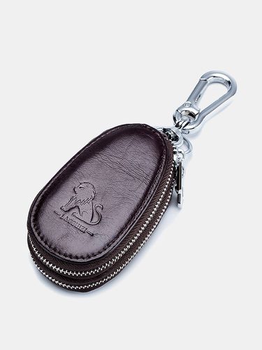 Vintage Genuine Leather Car Key Holder Key Bag Keychain Wallet For Men Women - Newchic - Modalova