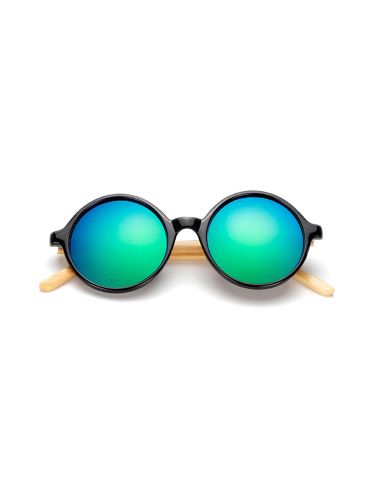 Fashion Retro Round Pure Handmade Bamboo Leg Sunglasses Anti-UV Eyewear Glasses For Men Women - Newchic - Modalova