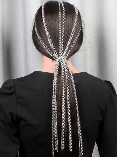 Trendy Metal Hair Accessories Irregular Tassel Hair Clip Chic Jewelry - Newchic - Modalova