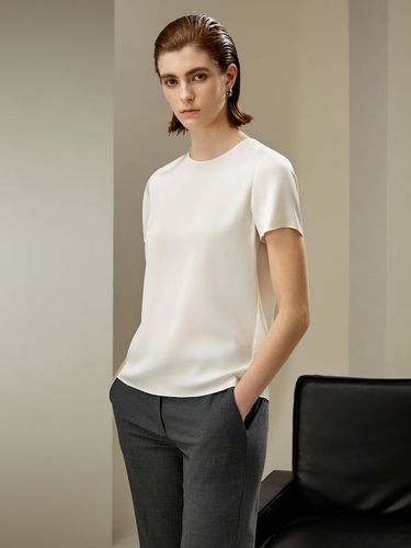 LILYSILK T-shirt Soie XS Élégant & Confortable, Col Rond, Détente - LILYSILK - Modalova