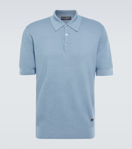 Cotton-blend polo shirt - Dolce&Gabbana - Modalova