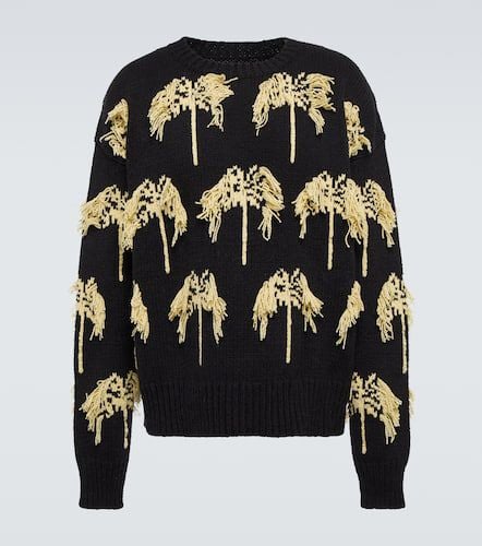 Intarsia wool and cotton sweater - Jil Sander - Modalova