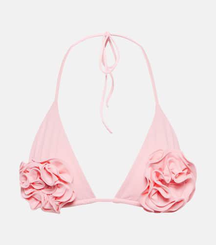 Floral-appliquÃ© triangle bikini top - Magda Butrym - Modalova