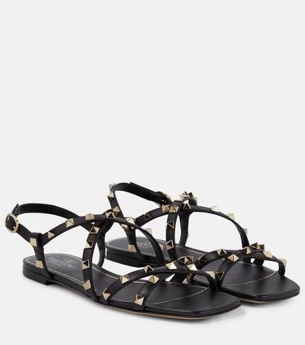 Sandalen Rockstud aus Leder - Valentino Garavani - Modalova