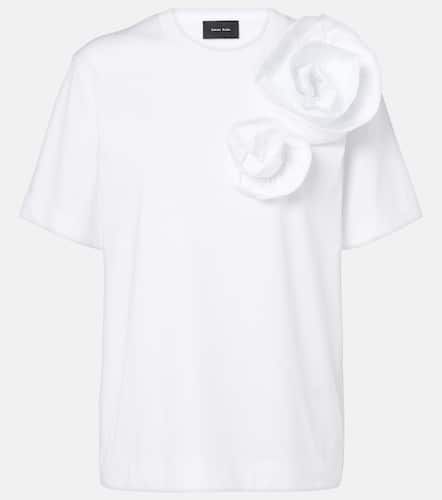 T-shirt Boy in cotone con applicazioni floreali - Simone Rocha - Modalova