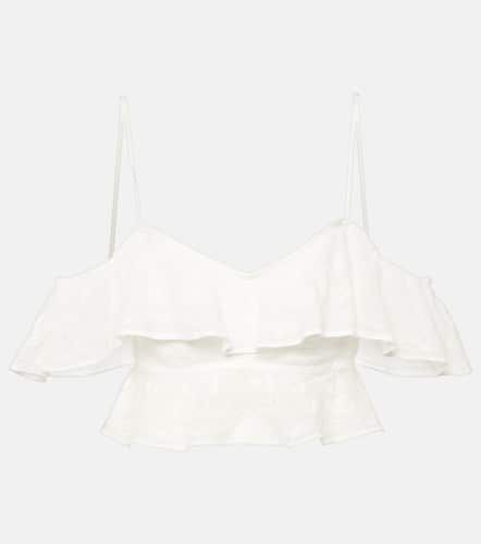 Crop top Eliani de ramio con volantes - Isabel Marant - Modalova