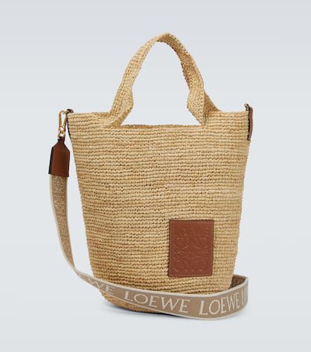 Paula's Ibiza Slit Mini raffia tote bag - Loewe - Modalova