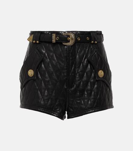 Balmain Quilted leather shorts - Balmain - Modalova