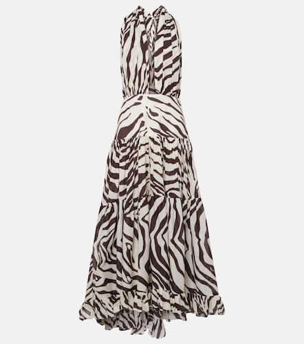 Marie Rose zebra-print cotton maxi dress - Alexandra Miro - Modalova