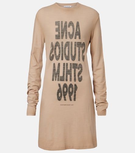 Abito corto in jersey di cotone - Acne Studios - Modalova