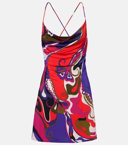 Vestido corto Orchidee de jersey de satén - Pucci - Modalova