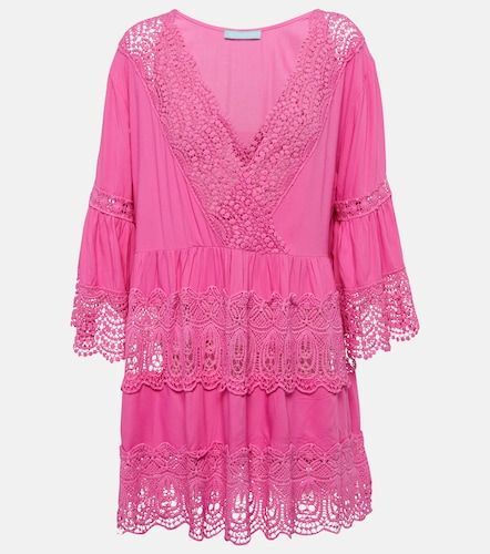 Vestido corto de algodón bordado - Melissa Odabash - Modalova