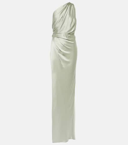 Draped one-shoulder silk satin gown - The Sei - Modalova