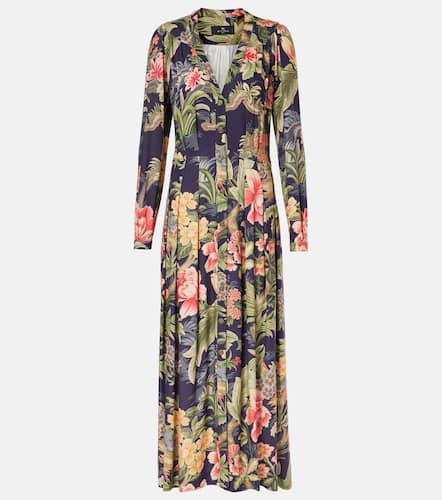 Jersey and fil coupÃ© jacquard maxi dress - Etro - Modalova