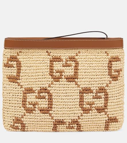 Gucci Clutch con piel y GG - Gucci - Modalova