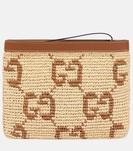 Gucci Clutch GG con pelle - Gucci - Modalova