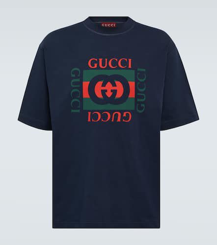 Gucci Logo cotton jersey T-shirt - Gucci - Modalova