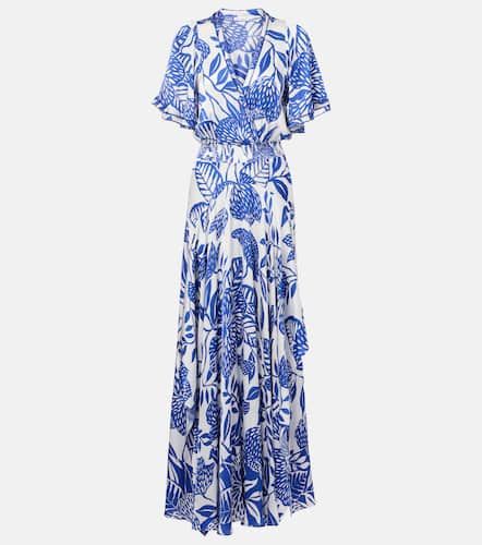 Robe longue Mabelle en satin - Poupette St Barth - Modalova