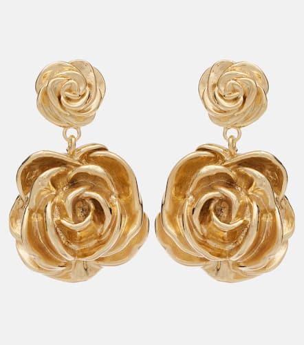 Floral -plated drop earrings - Magda Butrym - Modalova