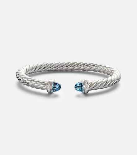 Pulsera Cable Flex® de plata de ley (925) con diamantes y topacios - David Yurman - Modalova