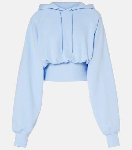 Cropped cotton jersey hoodie - Adidas by Stella McCartney - Modalova