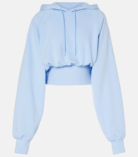 Sudadera con capucha de algodón cropped - Adidas by Stella McCartney - Modalova