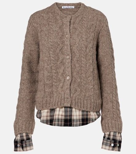 Cardigan Kunch en alpaga et yak mélangés - Acne Studios - Modalova