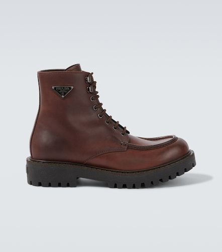 Prada Leather lace-up boots - Prada - Modalova