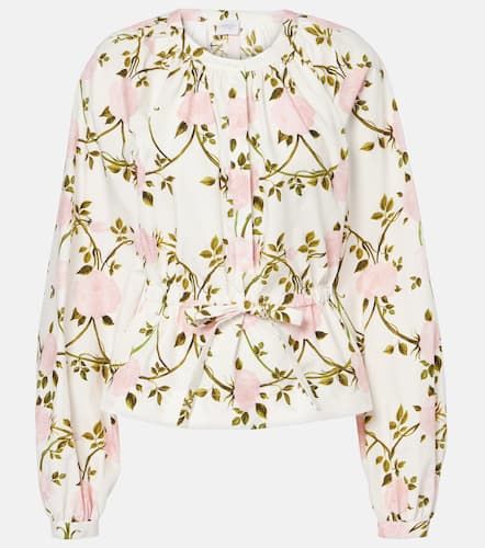 Blusa in cotone con stampa floreale - Giambattista Valli - Modalova